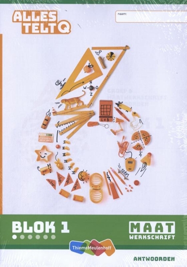 Afbeelding van Alles telt Q Antwoordschrift Maat blok 1 t/m 6 groep 6