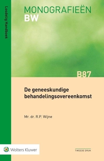 Afbeelding van Monografieën De geneeskundige behandelingsovereenkomst