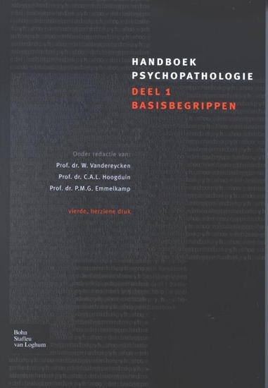 Afbeelding van Handboek Psychopathologie 1 Basisbegrippen