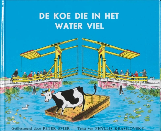Afbeelding van De koe die in het water viel