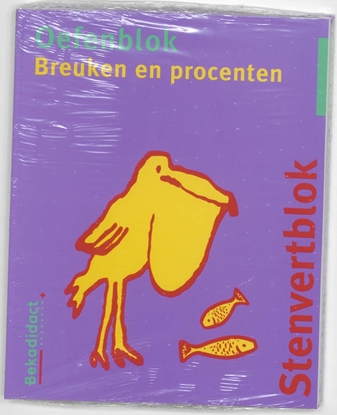 Afbeeldingen van Stenvert oefenblok Breuken en procenten Groep 7/8 5 ex