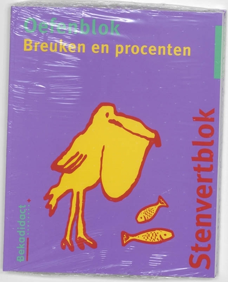 Afbeelding van Stenvert oefenblok Breuken en procenten Groep 7/8 5 ex