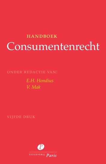 Afbeelding van Handboek Consumentenrecht