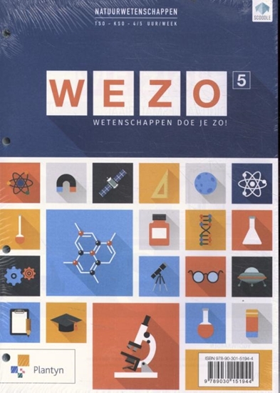 Afbeelding van WEZO - Wetenschappen doe je zo! 5 4u leerwerkboek (incl. Scoodle)