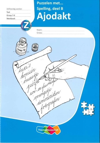 Afbeelding van Ajodakt, puzzelen met spelling (5 ex) B groep 7-8
