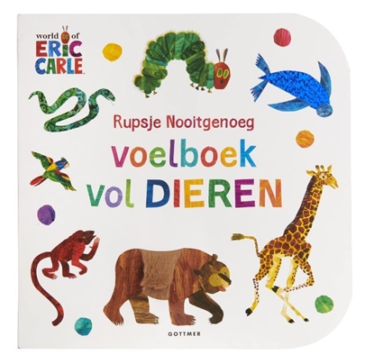 Afbeeldingen van Rupsje Nooitgenoeg Rupsje Nooitgenoeg Voelboek vol dieren