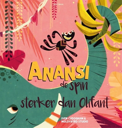Afbeeldingen van Anansi de spin Sterker dan Olifant