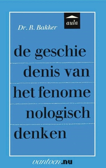 Afbeelding van Vantoen.nu Geschiedenis van het fenomenologisch denken