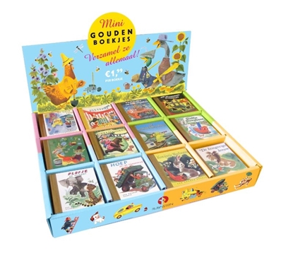 Afbeeldingen van Gouden Boekjes Mini Gouden Boekjes display 12x5 ex Serie I