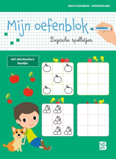 Afbeelding van Oefenblokken Mijn oefenblok: Logische spelletjes (Eerste kleuterklas - Peuterspeelzaal)
