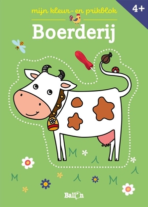 Afbeeldingen van Kleur- en prikblokken Boerderij 4+