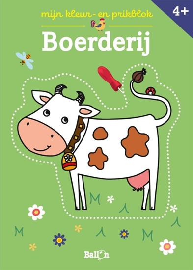 Afbeelding van Kleur- en prikblokken Boerderij 4+