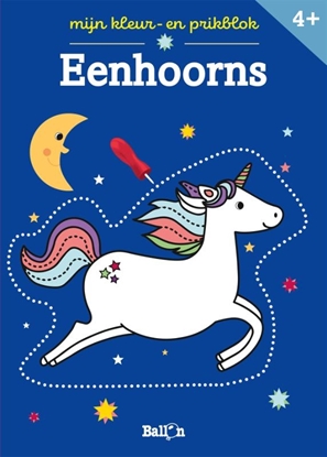 Afbeeldingen van Mijn kleur- en prikblok Eenhoorns