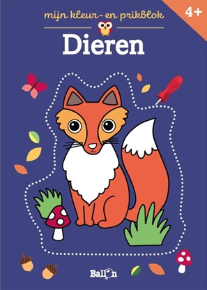 Afbeeldingen van Kleur- en prikblokken Dieren