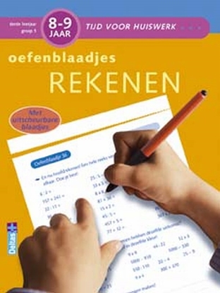 Afbeeldingen van Tijd voor huiswerk Tijd voor huiswerk 8-9 jaar Oefenblaadjes rekenen