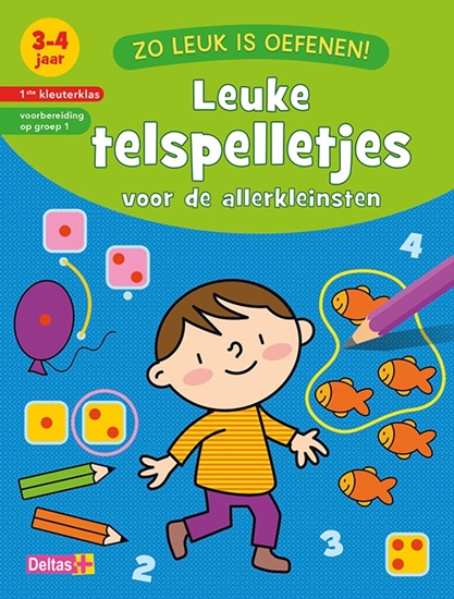 Afbeelding van Zo leuk is oefenen! Leuke telspelletjes voor de allerkleinsten 3-4 jaar - 1ste kleuterklas - voorbereiding op groep 1