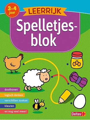 Afbeeldingen van Leerrijk Leerrijk spelletjesblok 3-4 jaar