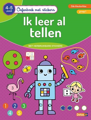 Afbeeldingen van Oefenboek met stickers - Ik leer al tellen (4-5 j.)