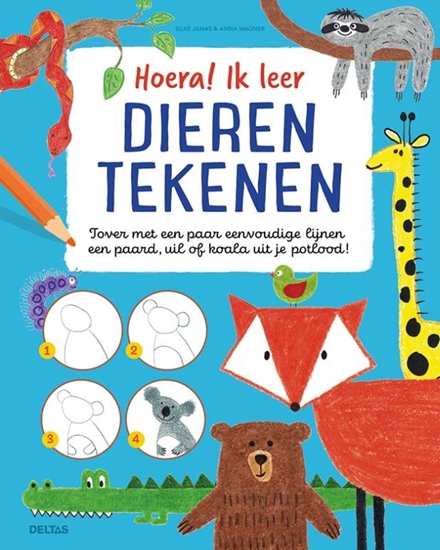 Afbeelding van Hoera! Ik leer dieren tekenen