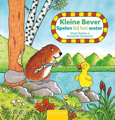 Afbeeldingen van Kleine Bever Spelen bij het water