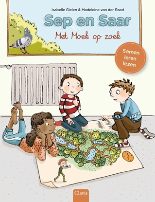 Afbeeldingen van Sep en Saar Met Moek op zoek
