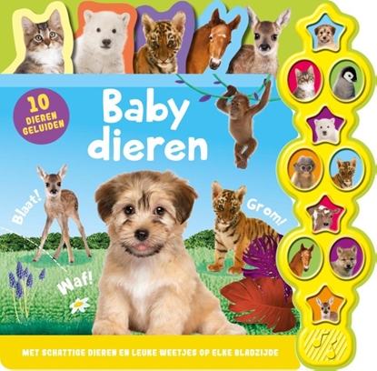 Afbeeldingen van 10 geluiden Geluidenboek - Babydieren