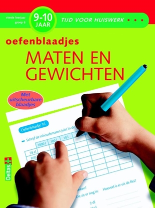 Afbeeldingen van Tijd voor huiswerk Maten en gewichten 9-10 jaar, vierde leerjaar, groep 6 Oefenblaadjes
