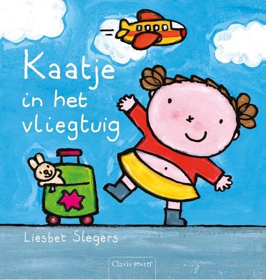 Afbeelding van Karel en Kaatje Kaatje in het vliegtuig