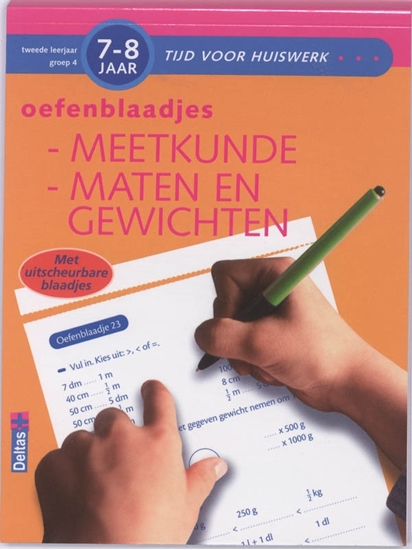 Afbeelding van Tijd voor huiswerk Oefenblaadjes Meetkunde maten en gewichten Gr 4 7-8 jaar