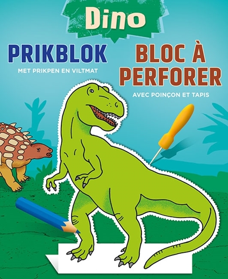 Afbeelding van Dino prikblok / Dino bloc à perforer