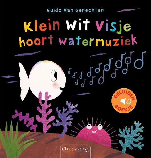 Afbeelding van Klein wit visje Klein wit visje hoort watermuziek