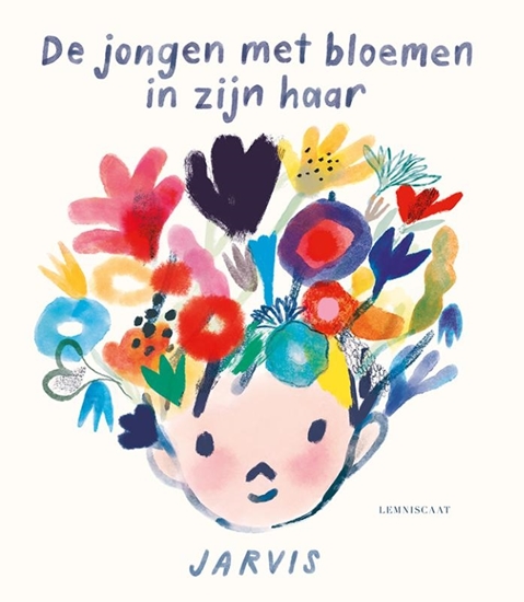 Afbeelding van De jongen met bloemen in zijn haar