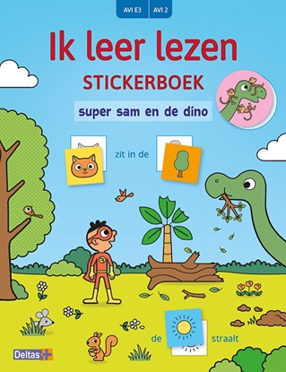 Afbeeldingen van Ik leer lezen stickerboek Super Sam en de dino
