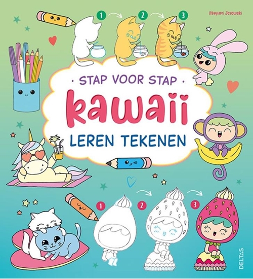 Afbeelding van Stap voor stap kawaii leren tekenen