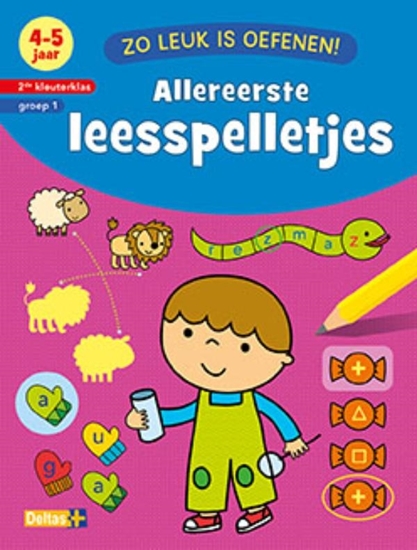 Afbeelding van Allereerste leesspelletjes 4-5 jaar 2de kleuterklas groep 1