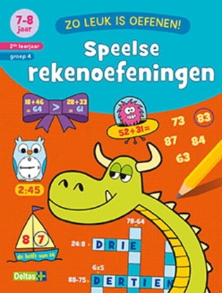 Afbeeldingen van Speelse rekenoefeningen 7-8 jaar 2de leerjaar groep 4
