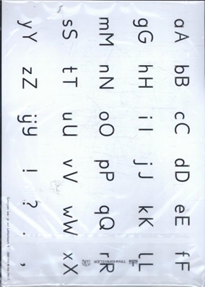 Afbeeldingen van Schrijven leer je zo! Letterkaart 4 - set van 5 ex