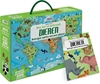 Afbeelding van Reis, leer en onderzoek - Boek + ovale puzzel Dieren - puzzel 200 stukjes en boek