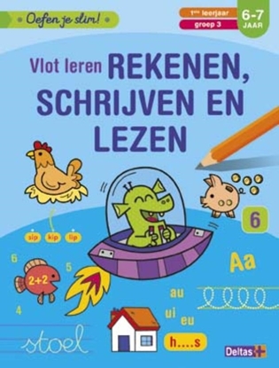 Afbeeldingen van Oefen je slim Vlot leren rekenen, schrijven en lezen (6-7 j.)