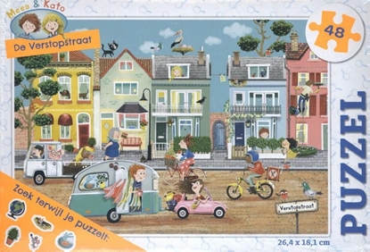 Afbeeldingen van Puzzels 48 4+ De verstopstraat - puzzel 48 stukjes