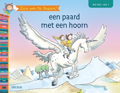 Afbeeldingen van Zin om te lezen! Een paard met een hoorn