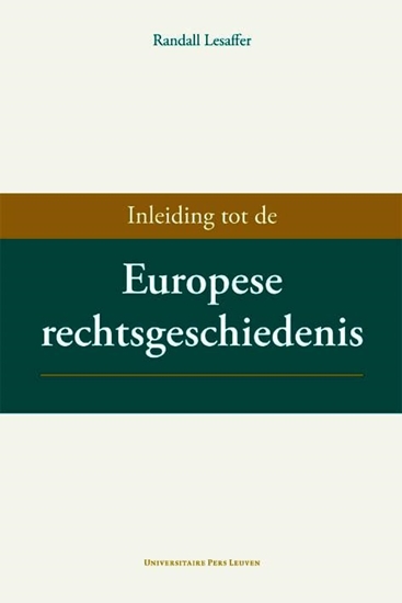 Afbeelding van Inleiding tot de Europese rechtsgeschiedenis