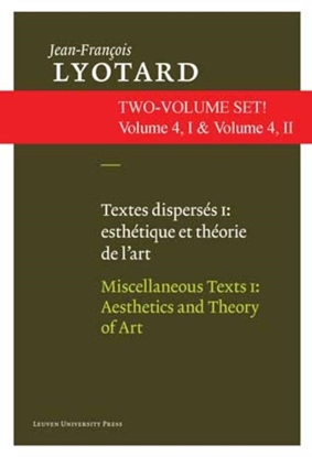Afbeeldingen van Jean-François Lyotard: Writing ons Contemporary Art and Artists Textes disperses I & II: esthetiques et theorie de l'art & artistes contemporains