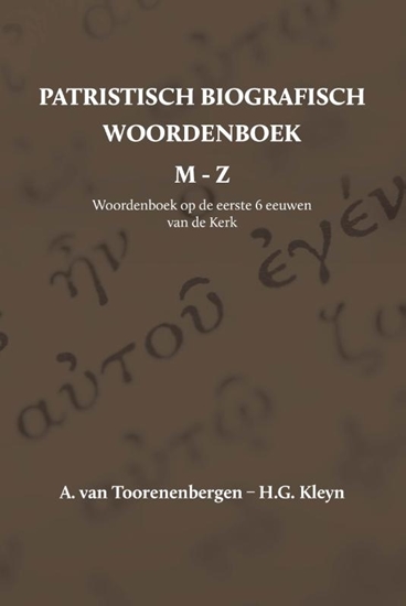Afbeelding van Patristisch Biografisch Woordenboek Patristisch Biografisch Woordenboek