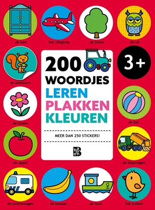 Afbeeldingen van 200 woordjes leren, plakken en kleuren