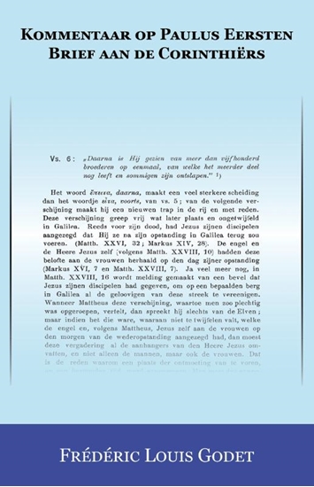 Afbeelding van Kommentaar op Paulus Eersten Brief aan de Corinthiërs
