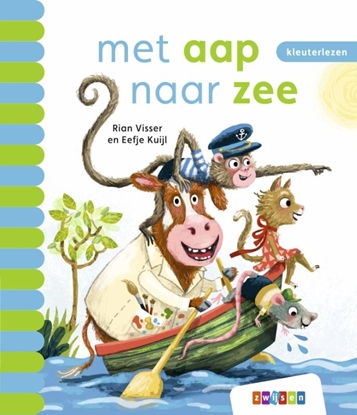 Afbeeldingen van Kleuterlezen met aap naar zee