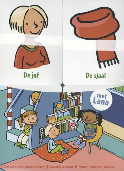 Afbeelding van Woordjes leren met Lana School - Boek + woordkaarten