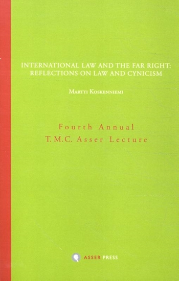 Afbeelding van Annual T.M.C. Asser Lecture International Law and the Far Right