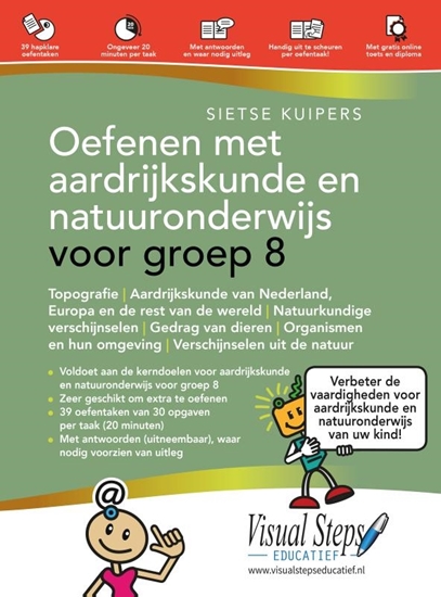 Afbeelding van Oefenen met aardrijkskunde en natuuronderwijs voor groep 8